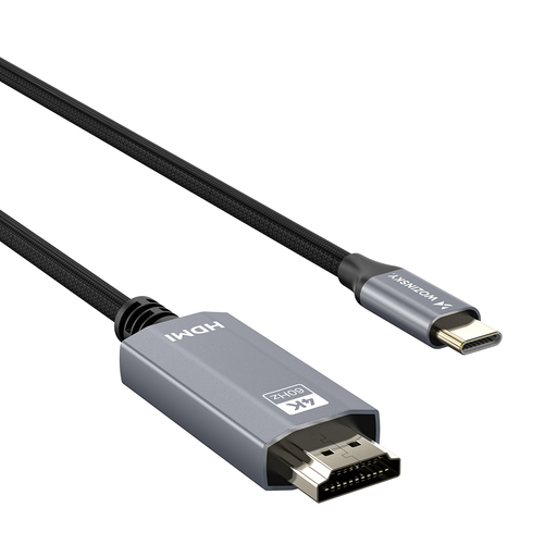 Wozinsky WCCH-01 USB-C - HDMI 4K 60Hz Kábel 1.8m - Fekete Wozinsky WCCH-01 USB-C - HDMI 4K 60Hz Kábel 1.8m - Fekete