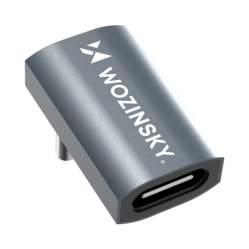 Wozinsky WPKF-01 szögletes USB-C - USB-C 40Gb/s 240W 8K OTG adapter - szürke Wozinsky WPKF-01 szögletes USB-C - USB-C 40Gb/s 240W 8K OTG adapter - szürke