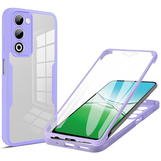 Oppo A5 4G Techsuit - ColorVerse 360 Series + Képernyővédő - Purple tok Oppo A5 4G Techsuit - ColorVerse 360 Series + Képernyővédő - Purple tok