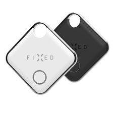 Fixed Smart Tracker (2 csomag) (FIXTAG-DUO-BKWH) - Kompatibilis Apple Find My, Bluetooth 5.0, IP66 - Fehér / Fekete