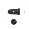 Autós töltő FIXED (FIXCC20N-CU-BK) - USB, Type-C, 20W, PD3.0, 12V/24V, Univerzális - Fekete - 3. kép
