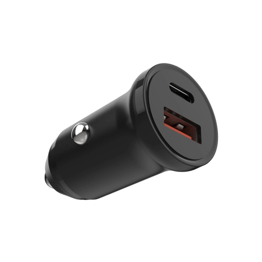 Autós töltő FIXED (FIXCC20N-CU-BK) - USB, Type-C, 20W, PD3.0, 12V/24V, Univerzális - Fekete