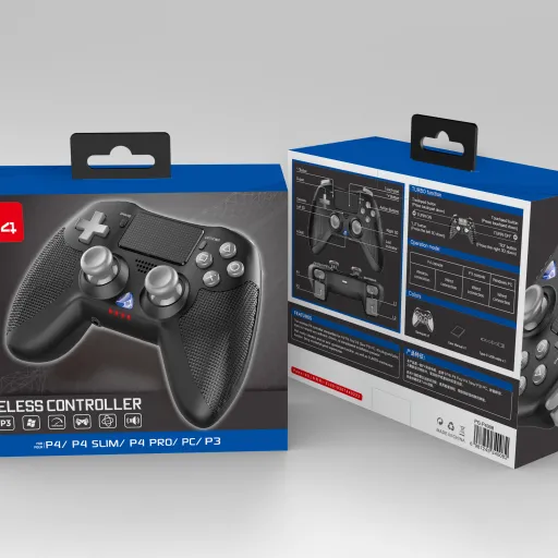 iPega 4008 Bluetooth Gamepad vibrációval Android/iOS/PS4/PS3/PC fekete