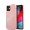 iPhone 12 mini Guess GUHCP12SLSVSPG Silicone Vintage tok Pink - 2. kép