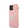 iPhone 12 mini Guess GUHCP12SLSVSPG Silicone Vintage tok Pink - 4. kép