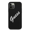 iPhone 12 Pro MAX Guess GUHCP12LLSVSBW Silicone Vintage Script tok fekete - 0. kép