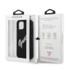 iPhone 12 Pro MAX Guess GUHCP12LLSVSBW Silicone Vintage Script tok fekete - 1. kép