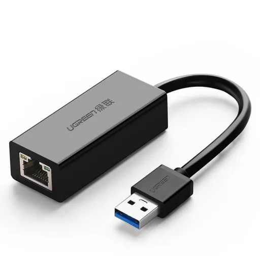 Ugreen USB 3.2 Gen 1 1000Mbps Gigabit külső hálózati adapter fekete (CR111 20256)