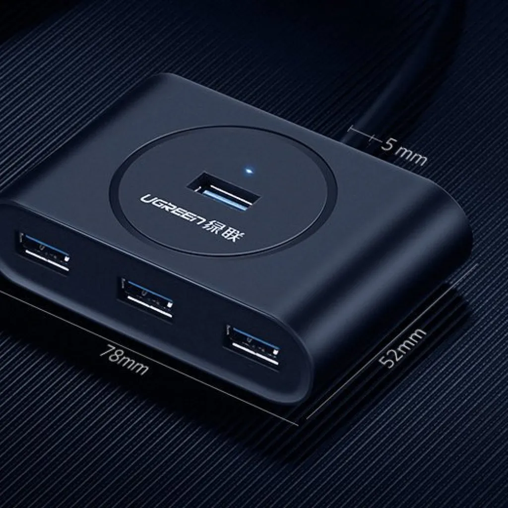 Ugreen USB 3.2 Gen 1 elosztó HUB 4xUSB fekete (CR113 20291) - 14