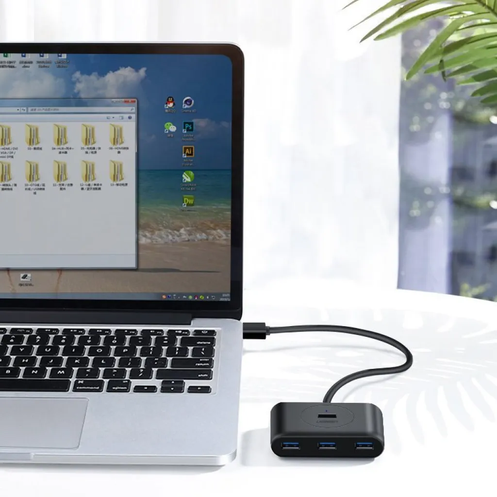 Ugreen USB 3.2 Gen 1 elosztó HUB 4xUSB fekete (CR113 20291) - 15