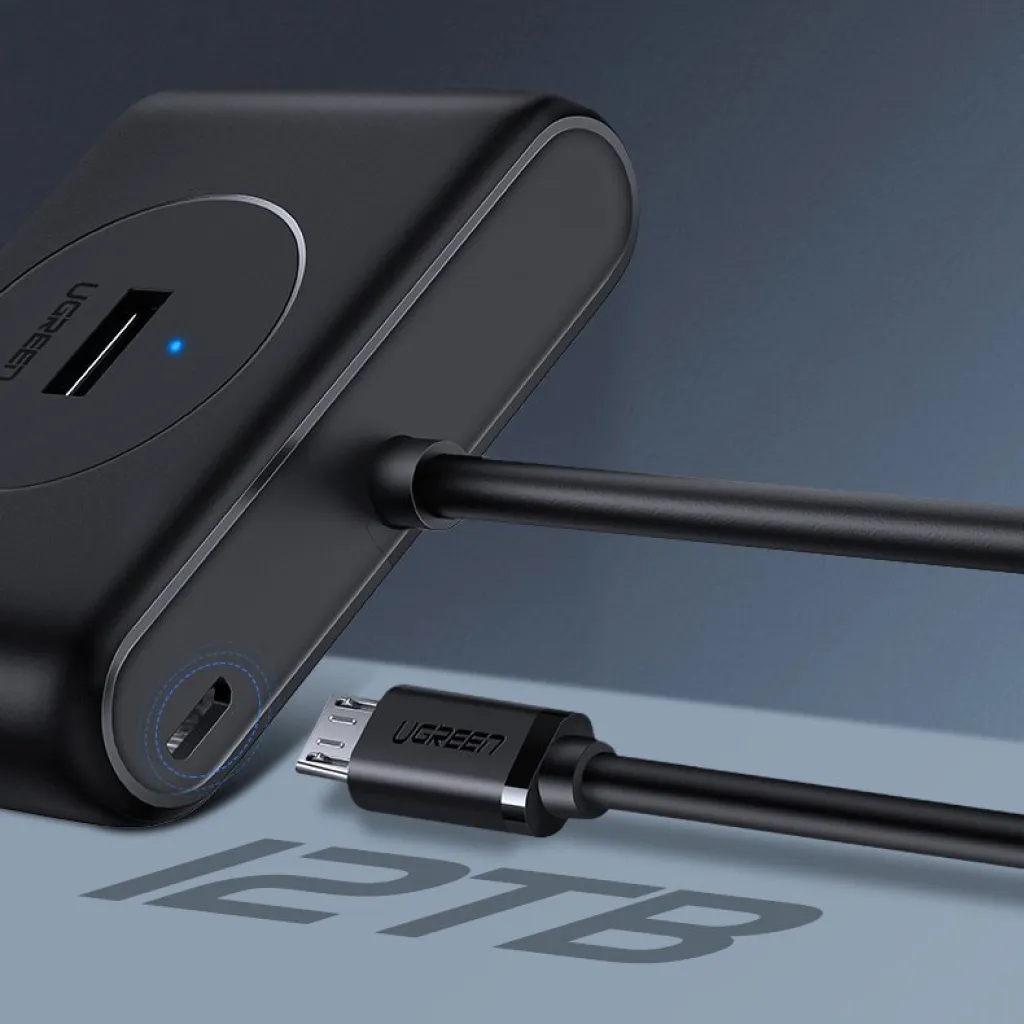 Ugreen USB 3.2 Gen 1 elosztó HUB 4xUSB fekete (CR113 20291) - 17