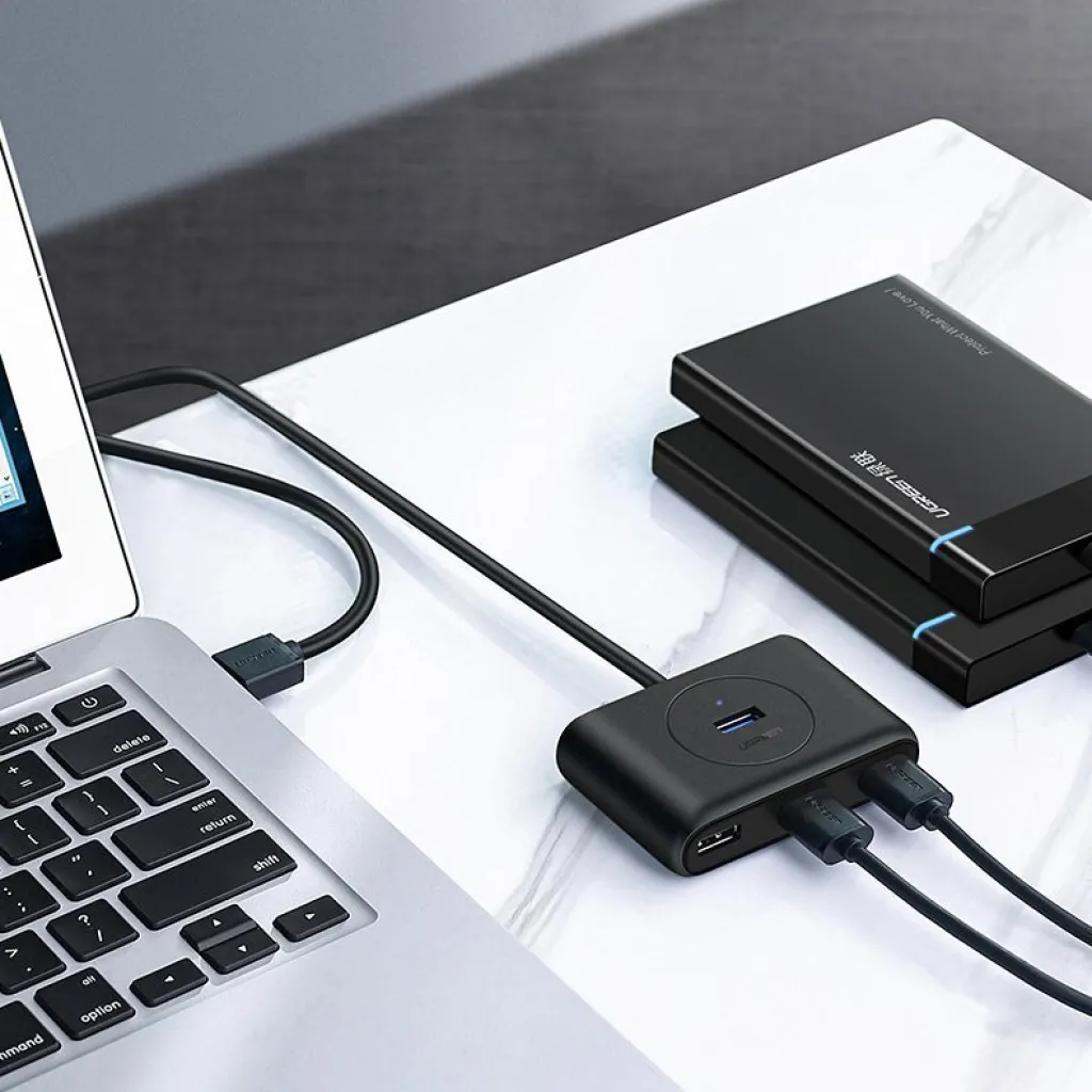 Ugreen USB 3.2 Gen 1 elosztó HUB 4xUSB fekete (CR113 20291) - 18