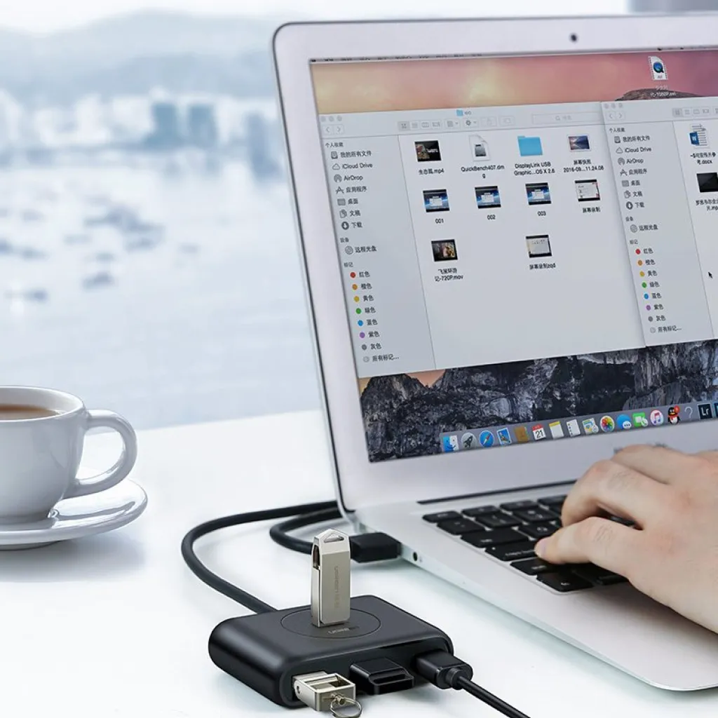 Ugreen USB 3.2 Gen 1 elosztó HUB 4xUSB fekete (CR113 20291) - 19