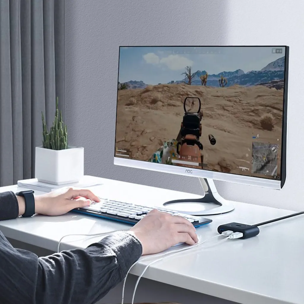 Ugreen USB 3.2 Gen 1 elosztó HUB 4xUSB fekete (CR113 20291) - 20