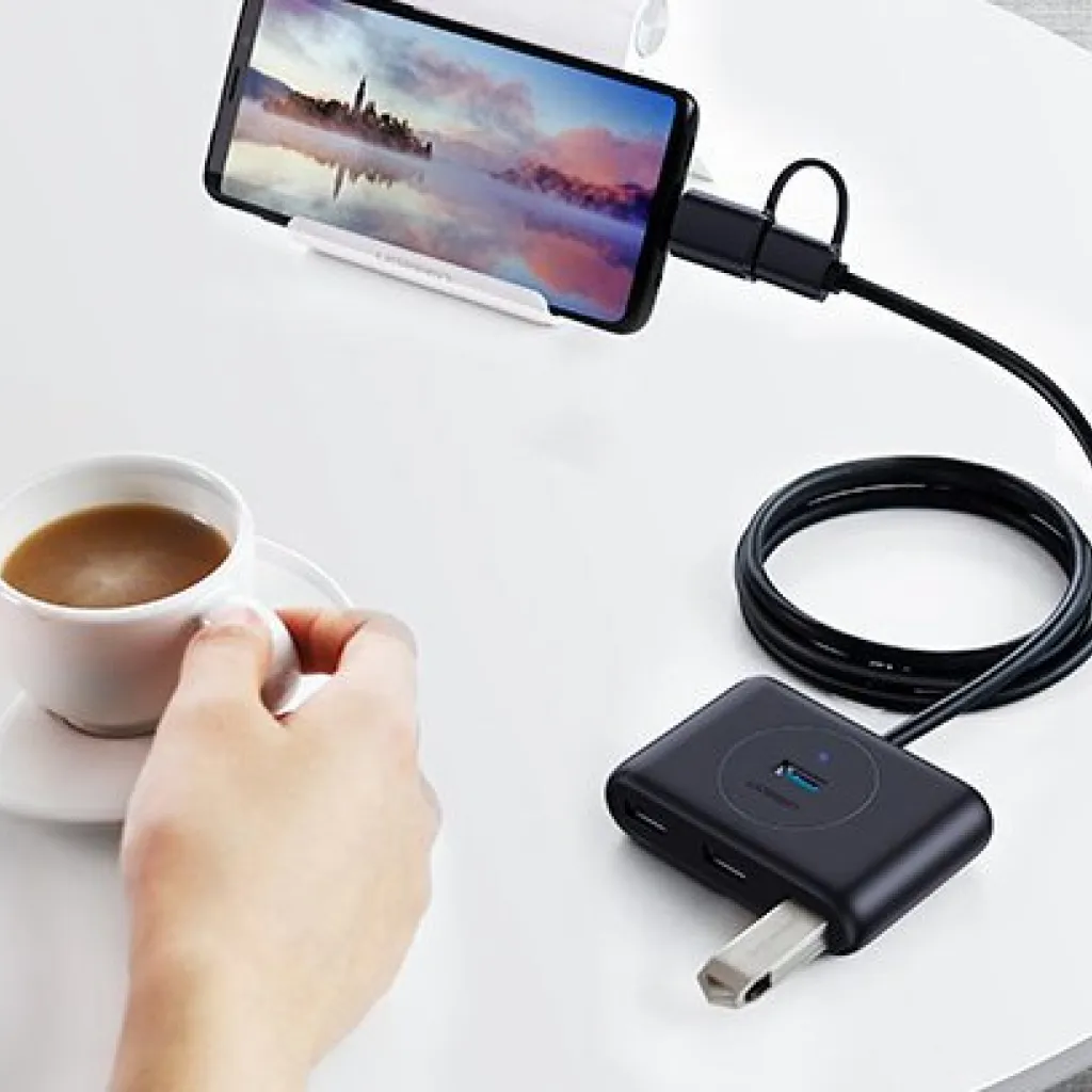 Ugreen USB 3.2 Gen 1 elosztó HUB 4xUSB fekete (CR113 20291) - 25