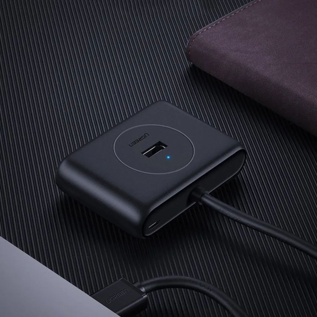 Ugreen USB 3.2 Gen 1 elosztó HUB 4xUSB fekete (CR113 20291) - 30