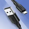 Ugreen USB - micro USB adat és töltő kábel 2.4A 480Mbps 1.5m fekete (US289 60137) - 1. kép