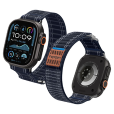 Apple Watch 8 / 9 / 10 / 11 / SE / Ultra (44 / 45 / 46 / 49 mm) Spigen Wbf0 Navy szíj