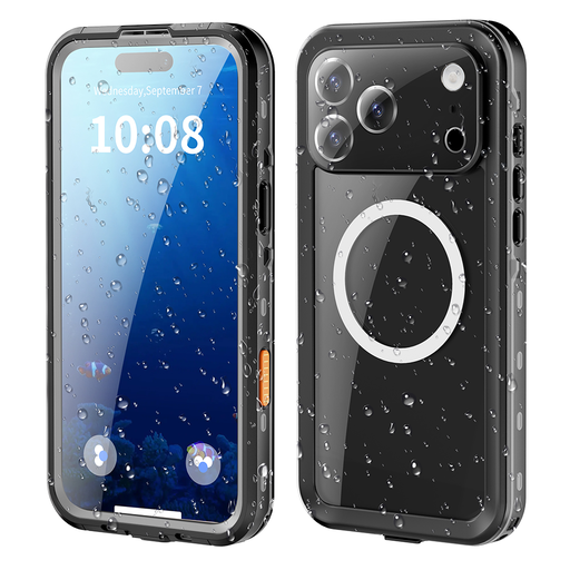 iPhone 17 Pro Max Fekete ShellBox IP68 Vízálló Tok tok iPhone 17 Pro Max Fekete ShellBox IP68 Vízálló Tok tok