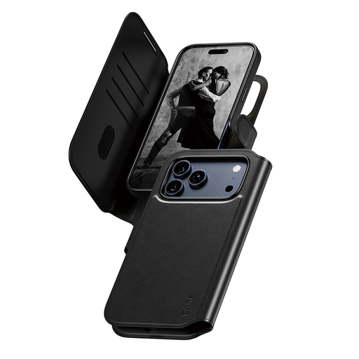 iPhone 17 Pro Max Fekete PanzerGlass® - CARE funkció MagSafe tok Tango Két-az-egyben pénztárca iPhone 17 Pro Max Fekete PanzerGlass® - CARE funkció MagSafe tok Tango Két-az-egyben pénztárca