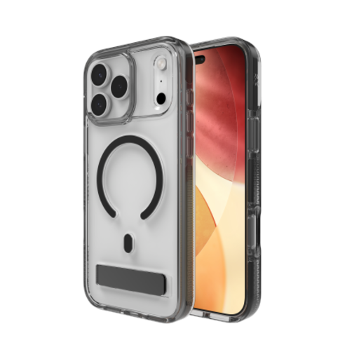 ZAGG Santa Cruz Snap KS MagSafe tok iPhone 17 Pro Max - Átlátszó és Fekete tok ZAGG Santa Cruz Snap KS MagSafe tok iPhone 17 Pro Max - Átlátszó és Fekete tok