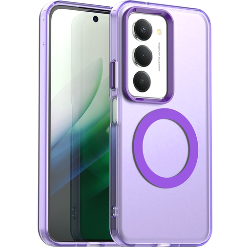 Xiaomi Redmi 15 4G / Redmi 15 5G Techsuit - CandyCase MagSafe - Purple tok Xiaomi Redmi 15 4G / Redmi 15 5G Techsuit - CandyCase MagSafe - Purple tok