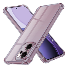 Oppo Reno14 F Smoke Black Techsuit Shockproof Clear Silicone tok