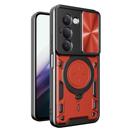 Xiaomi Redmi 15 4G Techsuit CamGuard Pro - Piros tok Xiaomi Redmi 15 4G Techsuit CamGuard Pro - Piros tok