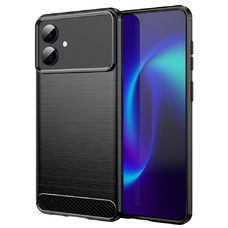Samsung Galaxy S26 Edge Fekete Techsuit Carbon Silicone tok Samsung Galaxy S26 Edge Fekete Techsuit Carbon Silicone tok