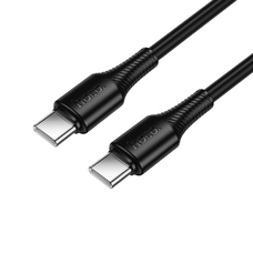 USB-C - USB-C Hoco 3A 60W 1 m X120 fekete Kábel
