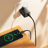 USB-C - USB-C Hoco 3A 60W 1 m X120 fekete Kábel - 2. kép USB-C - USB-C Hoco 3A 60W 1 m X120 fekete Kábel - 2. kép