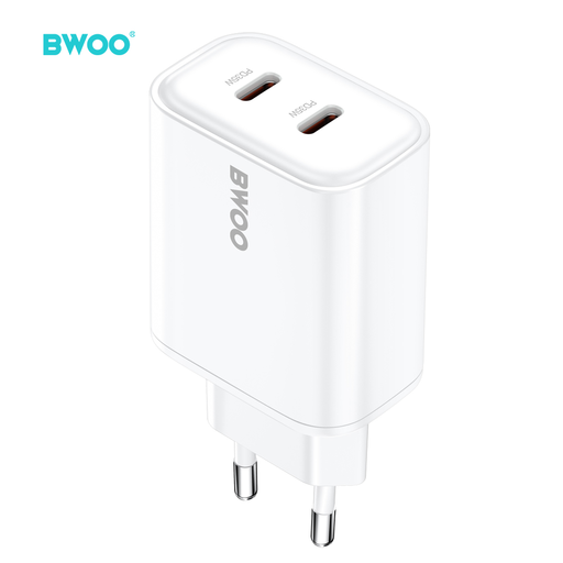 BWOO CDA206 PD fali töltő 1x USB-C port 35W fehér BWOO CDA206 PD fali töltő 1x USB-C port 35W fehér