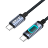 BWOO X324CC fonott gyors töltőkábel fénykijelzővel PD 60W USB-C - USB-C - 0. kép BWOO X324CC fonott gyors töltőkábel fénykijelzővel PD 60W USB-C - USB-C - 0. kép