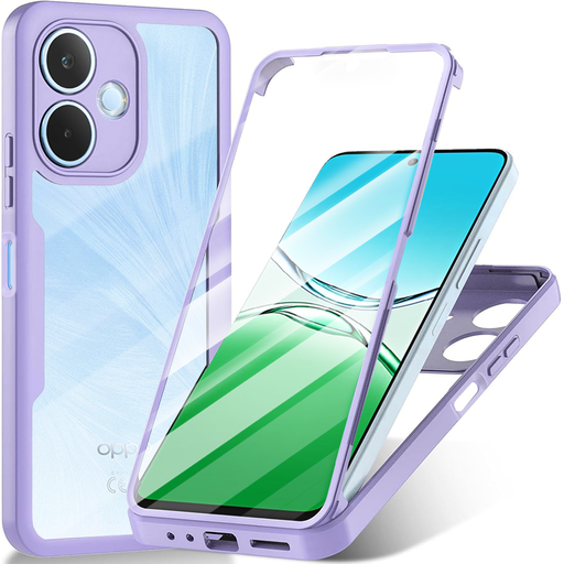 Oppo A5 Pro 4G / A5 Pro 5G Púder Techsuit - ColorVerse 360 Sorozat + Képernyővédő tok Oppo A5 Pro 4G / A5 Pro 5G Púder Techsuit - ColorVerse 360 Sorozat + Képernyővédő tok