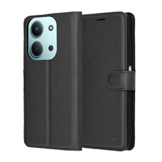 Xiaomi Redmi 15C 4G / Poco C85 4G Techsuit Bőrtok - Fekete tok