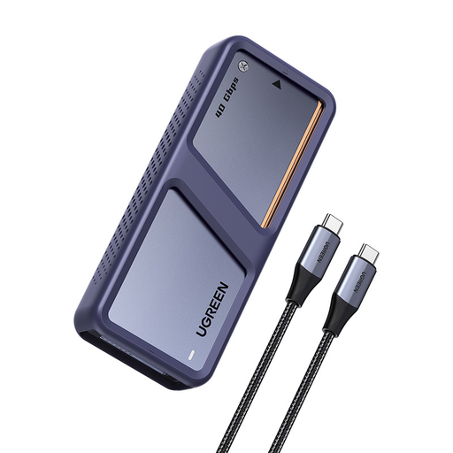 Ugreen D703 M.2 NVMe SSD ház, USB4 (szürke) Ugreen D703 M.2 NVMe SSD ház, USB4 (szürke)
