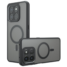 Honor 400 Smart / X7d 4G - Techsuit PureFrost MagSafe - Matt Fekete tok