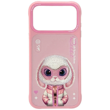 Nimmy Cool&Cute 2.0 Nyuszi iPhone 17 Pro Max tok - rózsaszín tok