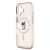 iPhone 17 Karl Lagerfeld - IML Choupette Sketch Logo MagSafe (KLHMP17SHGCHGKBP) - Pink tok - 4. kép
