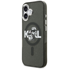 iPhone 17 Karl Lagerfeld - IML Glitter Karl & Choupette Sketch Logo MagSafe (KLHMP17SHGKCGKBK) - Fekete tok - 4. kép