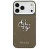 iPhone 17 Pro Max Guess - Hardcase Grained Big 4G Classic Logo (GUHCP17XPG4SMCEW) - Barna tok - 0. kép
