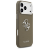iPhone 17 Pro Max Guess - Hardcase Grained Big 4G Classic Logo (GUHCP17XPG4SMCEW) - Barna tok - 1. kép