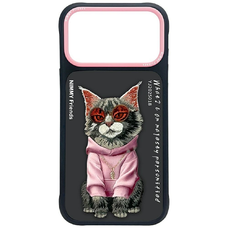 Nimmy Glasses Cool Cat tok iPhone 17 Pro Max - Fekete