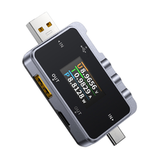 FNIRSI FNAC-28 2 az 1-ben USB teszter USB-C USB-A