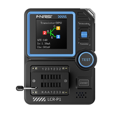 FNIRSI LCR-P1 multifunkciós kondenzátor és tranzisztor tesztelő