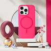 iPhone 17 Pro Max Magsafe Slim Szilikon tok pink - 3. kép