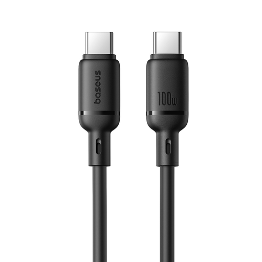 Baseus Silky Series 100W USB-C - USB-C 1m Kábel - Fekete
