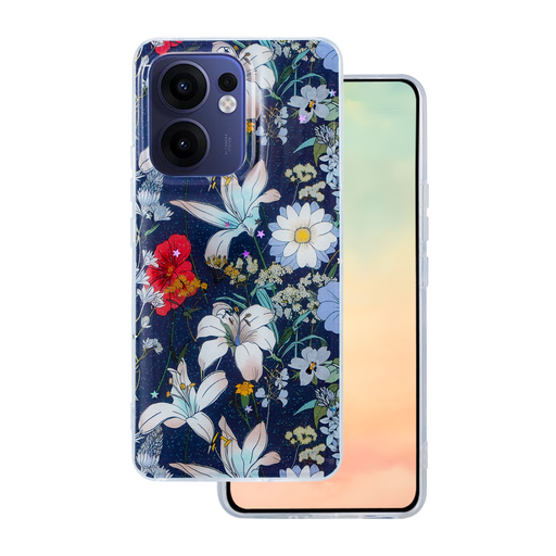 Oppo Reno 13F 5G tok Glow Glam kék tok Oppo Reno 13F 5G tok Glow Glam kék tok