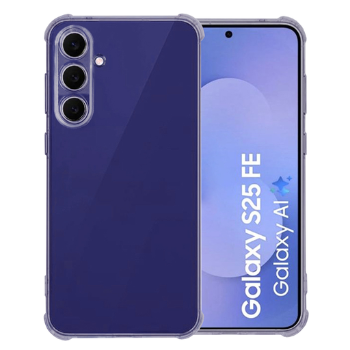 Samsung Galaxy S25 FE Smoke Black Techsuit Shockproof Clear Silicone tok Samsung Galaxy S25 FE Smoke Black Techsuit Shockproof Clear Silicone tok