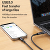 Yesido OTG Adapter (GS34) - USB3.0 férfi csatlakozó Type-C női csatlakozóhoz, 18W, alumínium ötvözet - Szürke - 4. kép